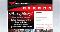 Desktop Screenshot of eaglesign.net