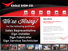 Tablet Screenshot of eaglesign.net